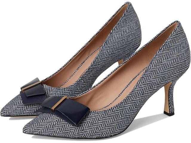 (取寄) コールハーン レディース フェリシア ボウ パンプス Cole Haan women Felicia Bow Pumps Midnight Moon Herringbone Textile