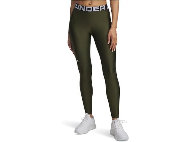 (取寄) アンダーアーマー レディース ヒートギア オーセンティクス レギンス Under Armour women HeatGear Authentics Leggings Expedition Green/White