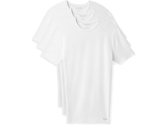 (取寄) トミー ジョン メンズ セカンド スキン モーダル クルーネック スティ タックド アンダーシャツ 3-パック  John men  John Second Skin Modal Crewneck Stay Tucked Undershirt 3-Pack White