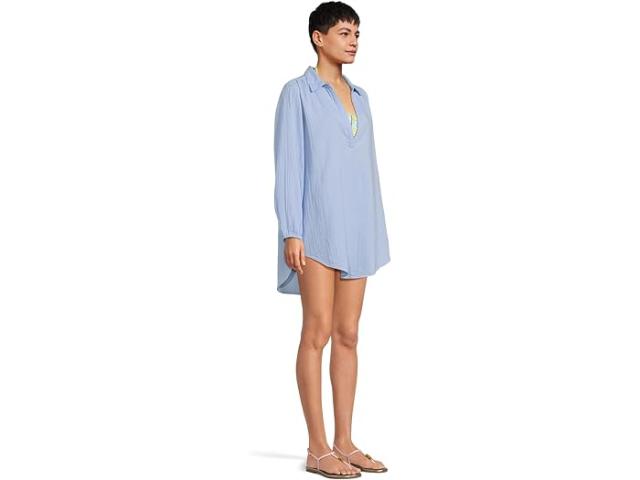 (取寄) リリー ピュリッツァー レディース キク ロング スリーブ カバー-アップ Lilly Pulitzer women Kique Long Sleeve Cover-Up Jacaranda Blue 取寄) リリー ピュリッツァー レディース キク ロング スリーブ カバー