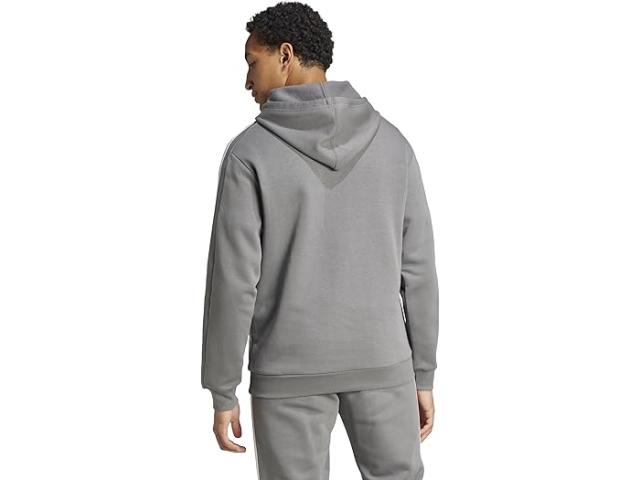 (取寄) アディダス メンズ エッセンシャル フリース 3ストライプ ブーディ adidas men Essentials Fleece 3-Stripes Hoodie Greyの通販は