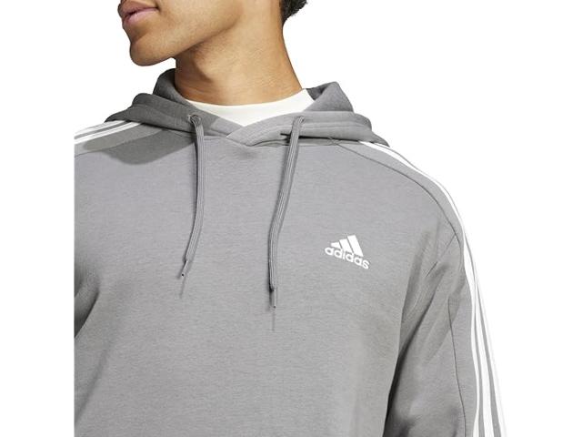 (取寄) アディダス メンズ エッセンシャル フリース 3ストライプ ブーディ adidas men Essentials Fleece 3-Stripes Hoodie Greyの通販は