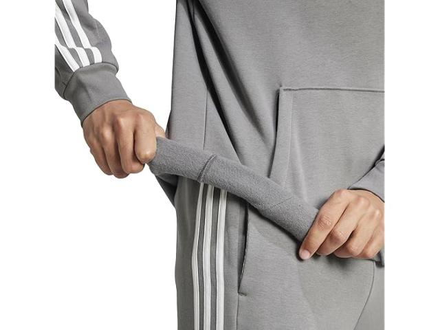 (取寄) アディダス メンズ エッセンシャル フリース 3ストライプ ブーディ adidas men Essentials Fleece 3-Stripes Hoodie Greyの通販は