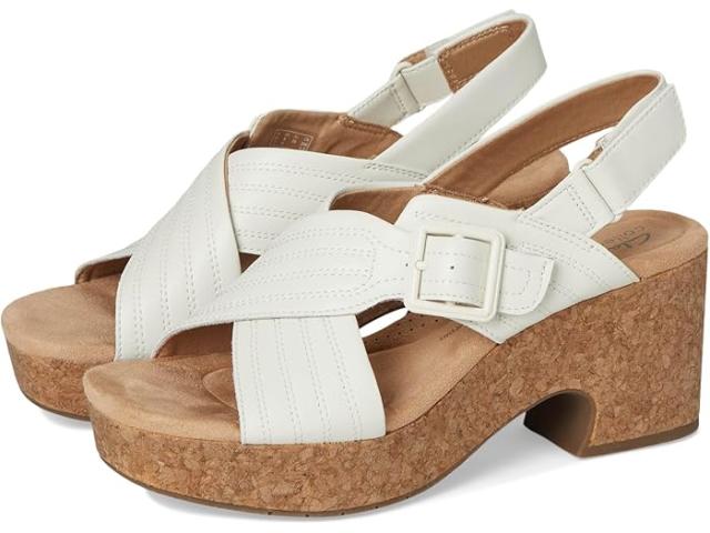 (取寄) クラークス レディース ウェスト Clarks women Nerisa West White Leather
