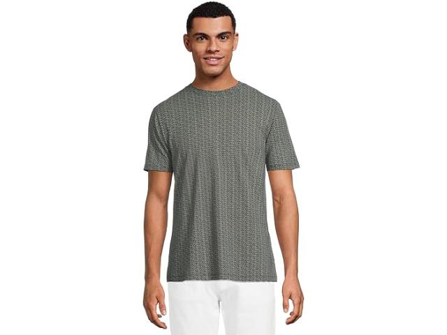 (取寄) アルマーニエクスチェンジ メンズ オール オーバー ロゴ ティー Armani Exchange men All Over Logo Tee Black Circle Ax Logo