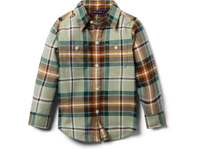 (取寄) ジャニー アンド ジャック メンズ ブラッシュ プレイド ボタンアップ トップ (トドラー/リトル キッド/ビッグ キッド) Janie and Jack men Brushed Plaid Button-Up Top (Toddler/Little Kid/Big Kid) Multicolorの通販は