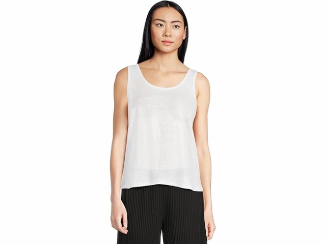 (取寄) アイリーン フィッシャー レディース スクープ ネック タンク Eileen Fisher women Scoop Neck Tank Whiteの通販は