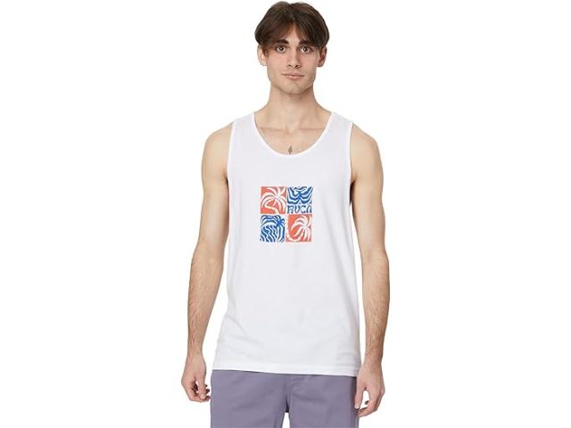 (取寄) ルーカ メンズ フロンズ タンク RVCA men Fronds Tank White