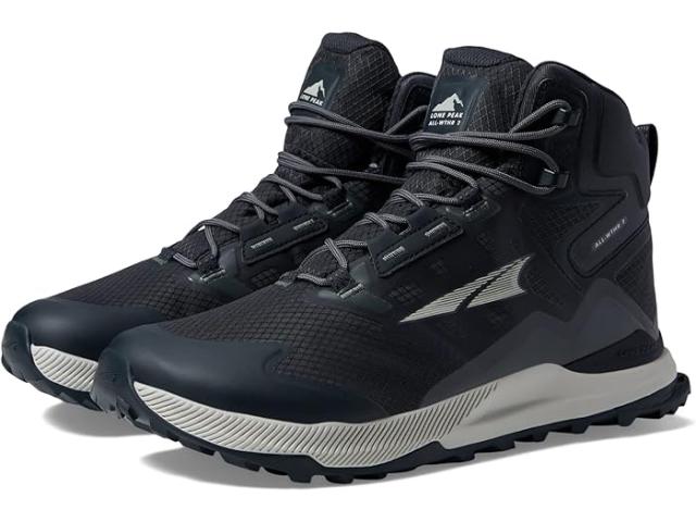 (取寄) アルトラ メンズ ローン ピーク オール-ウェザー ミッド 2 Altra men Altra Lone Peak All-Wthr Mid 2 Blackの通販は