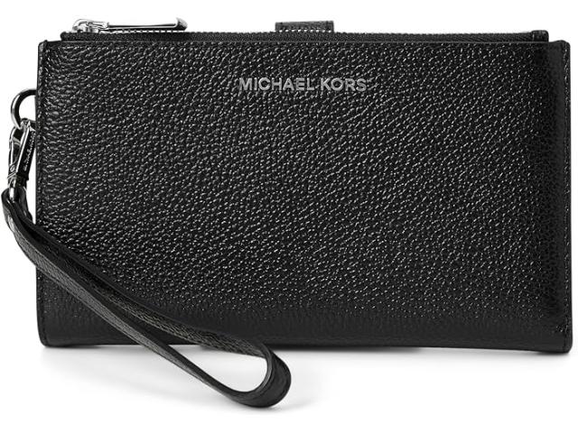 (取寄) マイケルコース レディース ダブル ジップ リスレット MICHAEL Michael Kors women Double Zip Wristlet Black