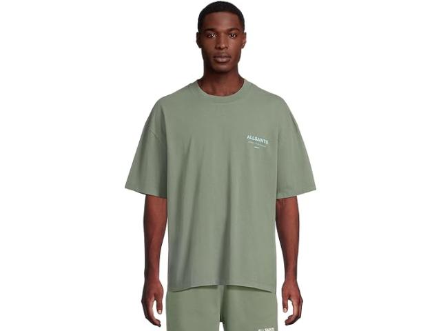(取寄) オールセインツ メンズ アンダーグラウンド ショート スリーブ クルー AllSaints men Underground Short Sleeve Crew Smokey Green