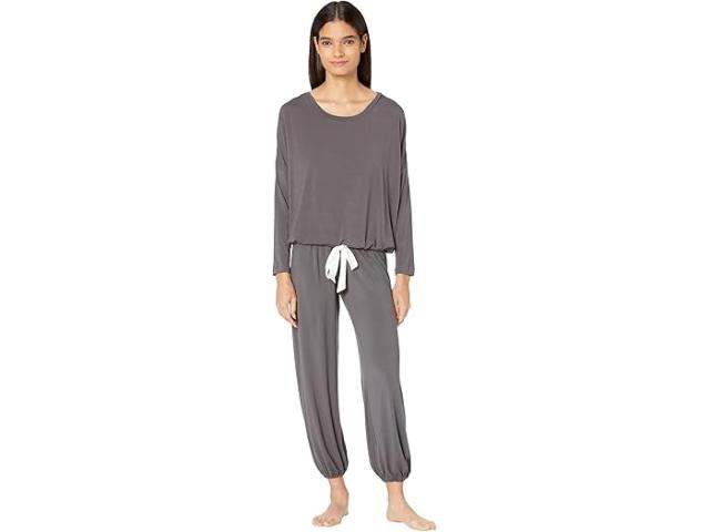 (取寄) エバージェイ レディース ジゼル スロウチ パジャマ セット Eberjey women Eberjey Gisele Slouchy Pajama Set Graphite/Ivoryの通販は 30,024円