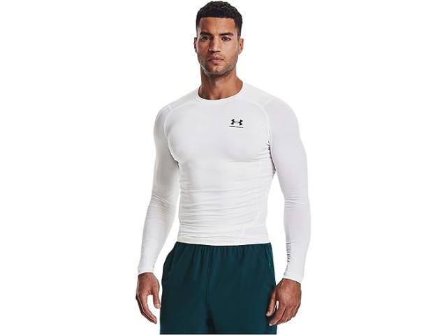 (取寄) アンダーアーマー メンズ ヒートギア アーマー コンプレッション ロング スリーブ Under Armour men Under Armour Heatgear Armour Compression Long Sleeve White/Black