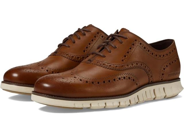 (取寄) コールハーン メンズ ゼログランド ウィングチップ オックスフォード Cole Haan men Zerogrand Wingtip Oxford British Tan