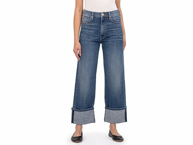 (取寄) カット フロム ザ クロス レディース シエナ ハイライズ ワイド アップ イン アラート KUT from the Kloth women KUT from the Kloth Sienna High-Rise Wide Leg-Roll Up In Alert Alertの通販は