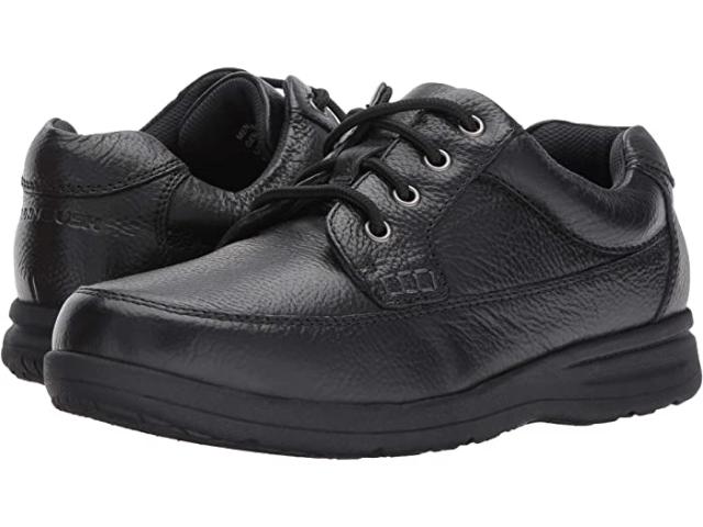 (取寄) ナン ブッシュ メンズ カム オックスフォード カジュアル ウォーキング シュー Nunn Bush men  Cam Oxford Casual Walking Shoe Black Tumbled Leather