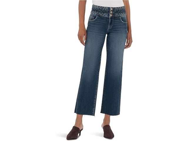 (取寄) カット フロム ザ クロス レディース シャーロット ハイライズ ワイド W/ ブレイド オン トップ KUT from the Kloth women Charlotte High-rise Wide Wstbnd W/ Braid On Top Connection