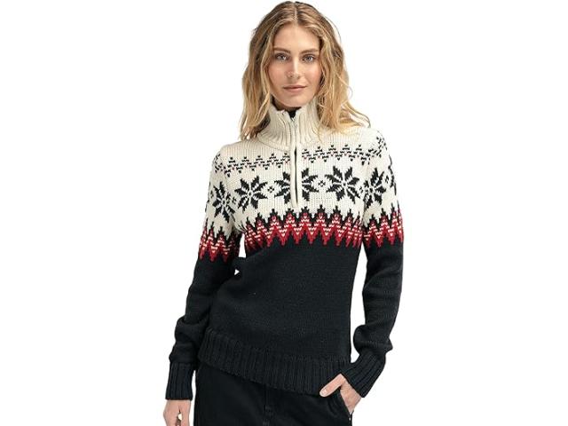 (取寄) ダーレオブノルウェー レディース マイキング セーター Dale of Norway women Dale of Norway Myking Sweater Black/Off-White/Raspberry