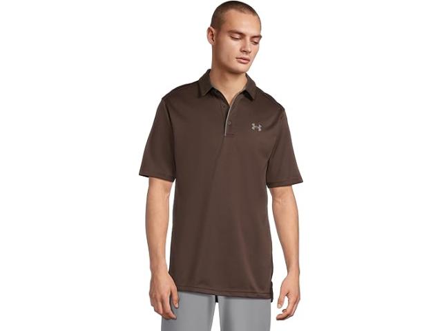 (取寄) アンダーアーマー ゴルフ メンズ テック ポロ Under Armour Golf men Tech Polo Kona Brown/Pitch Grey