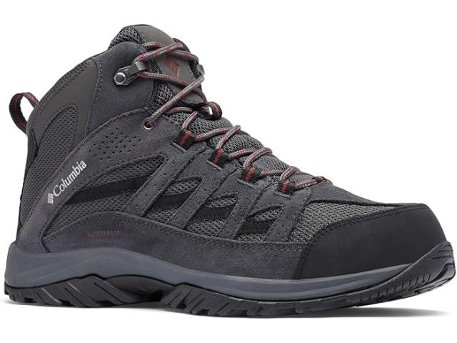 (取寄) コロンビア メンズ クレストウッド ミッド ウォータープルーフ Columbia men Columbia Crestwood Mid Waterproof Dark Grey/Deep Rust