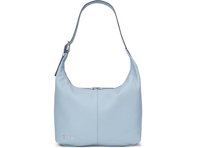 (取寄) エコー ミディアム ホーボー バッグ ECCO Medium Hobo Bag Blue Fog Soft Pebbled Leatherの通販は