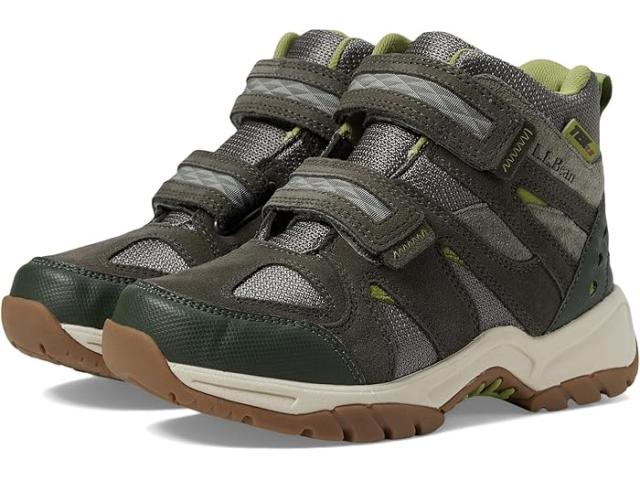 (取寄) キッズ ノー レース トレイル モデル ハイカー ウォータープルーフ L.L.Bean Kids kids No Lace Trail Model Hiker Waterproof Dusty Olive