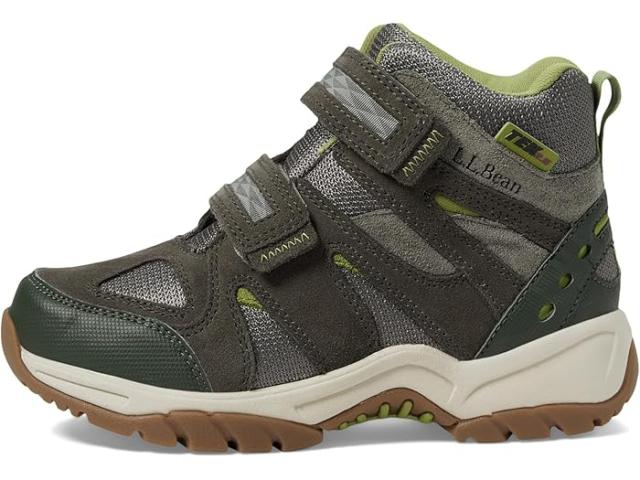 (取寄) キッズ ノー レース トレイル モデル ハイカー ウォータープルーフ L.L.Bean Kids kids No Lace Trail Model Hiker Waterproof Dusty Olive