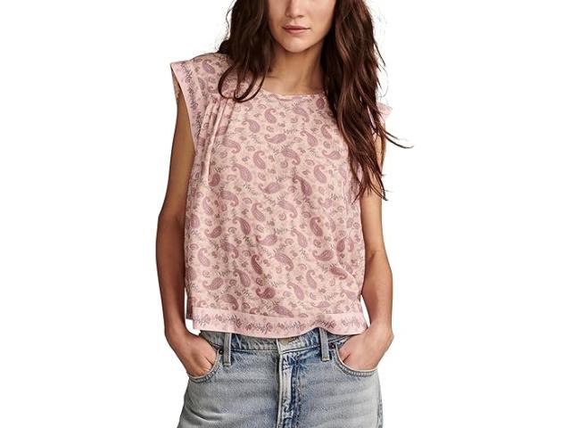 (取寄) ラッキーブランド レディース エンブロイダー ハイ ロウ スリーブレス ブラウザ Lucky Brand women Lucky Brand Embroidered High Low Sleevless Blouse Pink Multi Printの通販は