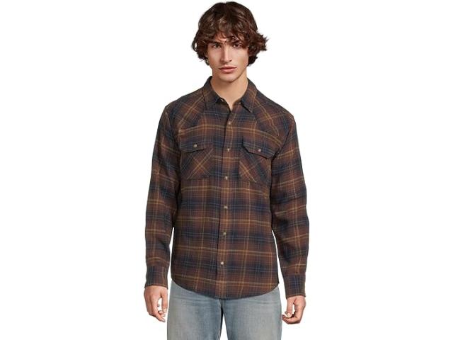 (取寄) アリアット メンズ ハーレー レトロ フィット シャツ Ariat men Harleigh Retro Fit Shirt Dark Brown