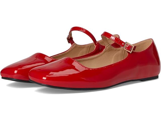(取寄) ジュルネ コレクション レディース キャリー フラッツ Journee Collection women Carrie Flat Patent/Red