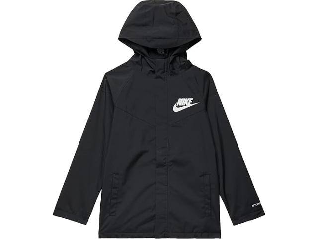 (取寄) ナイキ キッズ ボーイズ NSW SF ウインドランナー ジャケット (リトル キッズ/ビッグ キッズ) Nike Kids boys NSW SF Windrunner Jacket (Little Kids/Big Kids) Black/Black/Whiteの通販は