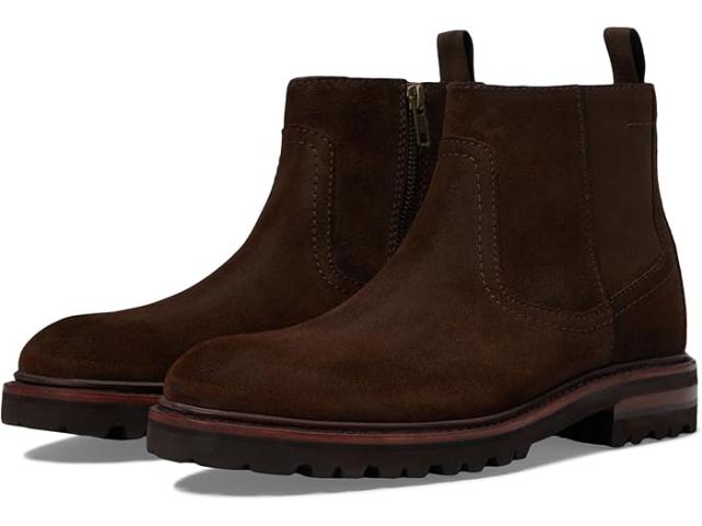 (取寄) ジョンストン&マーフィー コレクション メンズ ダドリー ラグ ジップ ブーツ Johnston & Murphy Collection men Dudley Lug Zip Boot Brown Waxed English Suede