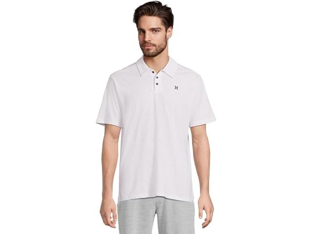 (取寄) ハーレー メンズ アイコン スラブ ポロ ショート スリーブ Hurley men Icon Slub Polo Short Sleeve White