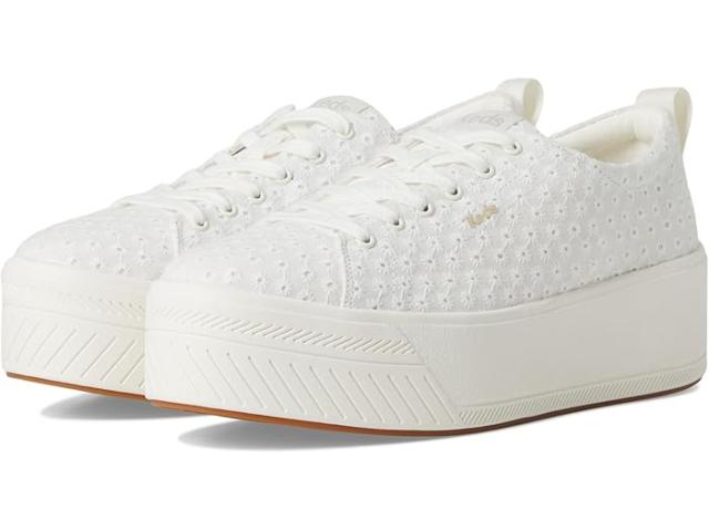 (取寄) ケッズ レディース スカイラー レースアップ Keds women Skyler Lace-Up  White Eyelet