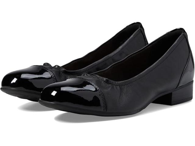 (取寄) クラークス レディース ジュリエット ステップ Clarks women Juliet Step Black Leather