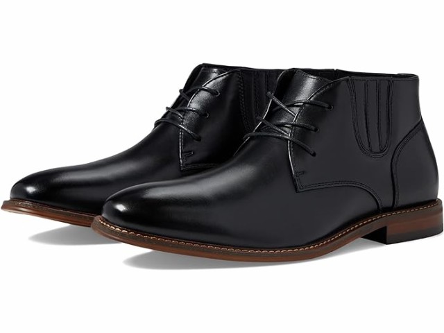(取寄) ステイシー アダムス メンズ マックスウェル プレーン トゥ デミ ブート Stacy Adams men Stacy Adams Maxwell Plain Toe Demi Boot Blackの通販は