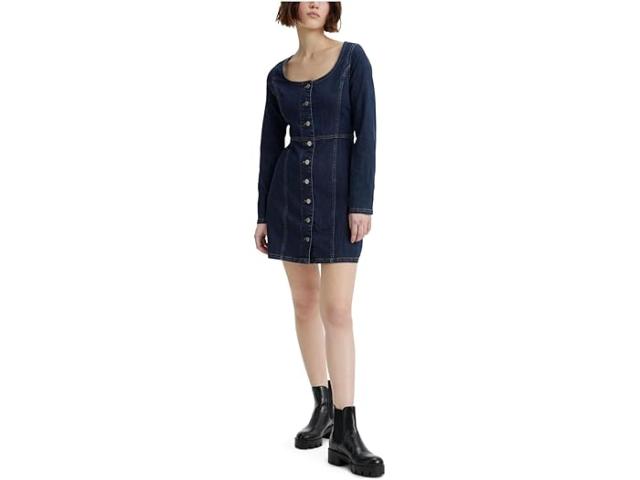 (取寄) リーバイス プレミアム レディース ヴェーダ デニム ドレス Levi's Premium women Veda Denim Dress Cool Natasia Rinse 2