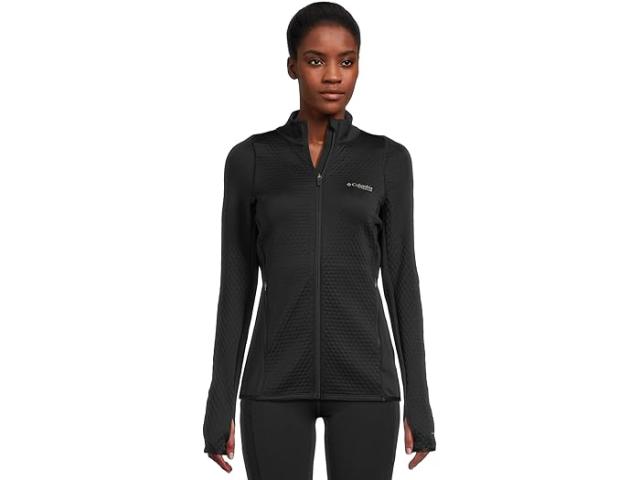 (取寄) コロンビア レディース クリスタル リーフ オムニヒート ヘリックス フル ジップ Columbia women Crystal Leaf Omni-Heat Helix Full Zip Black