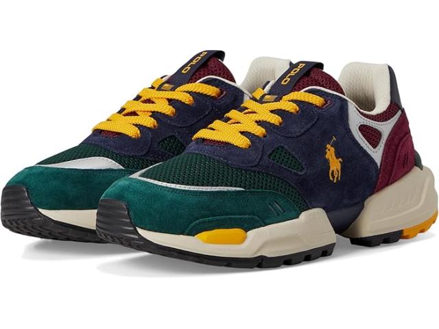 (取寄) ラルフローレン メンズ スエード JGR トップ レース Polo Ralph Lauren men Polo Ralph Lauren Suede Mesh-Polo Jgr Pp-Sneakers-Low Top Lace Collegiate Color/Blockblockの通販は