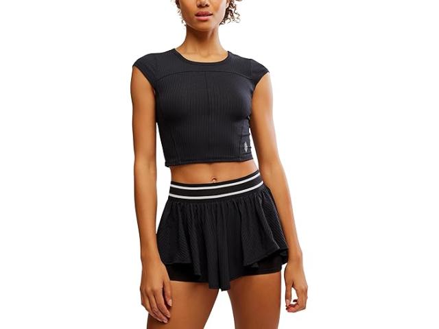 (取寄) エフピー ムーブメント レディース テンポ リブド ベイビー ティー FP Movement women Tempo Ribbed Baby Tee Black