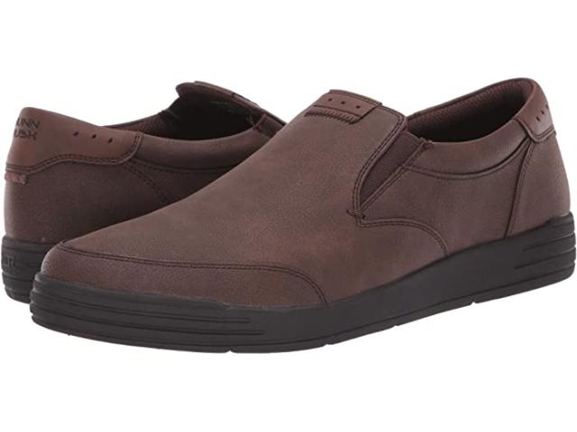(取寄) ナン ブッシュ メンズ コア シティ ウォーク モック トゥ スリッポン Nunn Bush men Kore City Walk Moc Toe Slip-On Dark Brown