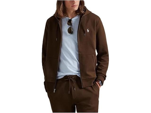 (取寄) ラルフローレン メンズ ダブルニット フルジップ ブーディ Polo Ralph Lauren men Double-Knit Full-Zip Hoodie Branch Brown