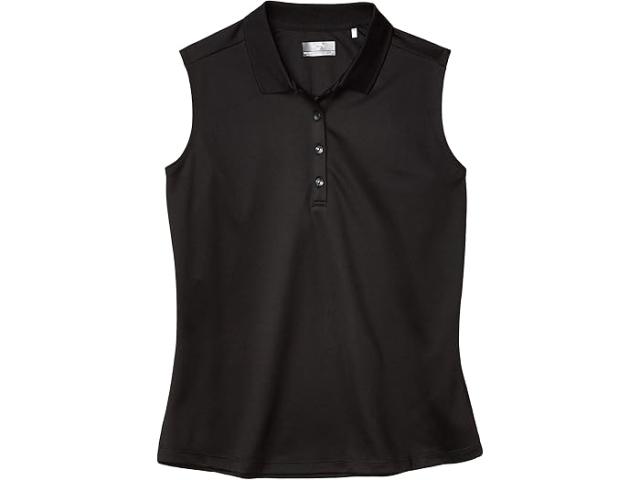 (取寄) キャロウェイ レディース スリーブレス エッセンシャル ソリッド ニット ポロ Callaway women Sleeveless Essential Solid Knit Polo Caviar