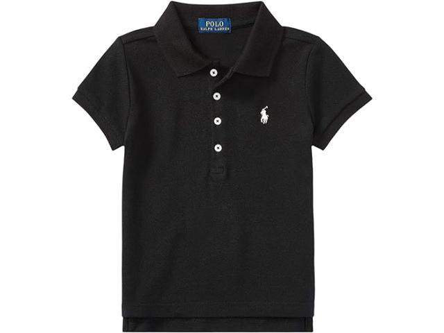 (取寄) ラルフローレン キッズ ガールズ ショート スリーブ メッシュ ポロ シャツ (リトル キッズ) Polo Ralph Lauren Kids girls Polo Ralph Lauren Kids Short Sleeve Mesh Polo Shirt (Little Kids) Polo Blackの通販は