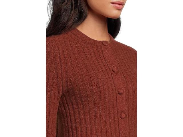 (取寄) メイドウェル レディース ロング スリーブ コージー コットン リブド カーディガン Madewell women Long Sleeve Cozy Cotton Ribbed Cardigan Deep Rust
