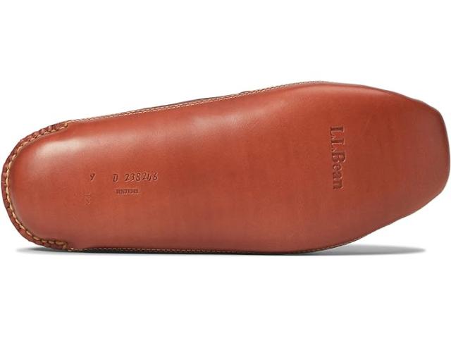 (取寄) エルエルビーン メンズ バイソン ダブル ソール スリッパ レザー ライン L.L.Bean men L.L.Bean Bison Double Sole Slipper Leather Lined Raisin