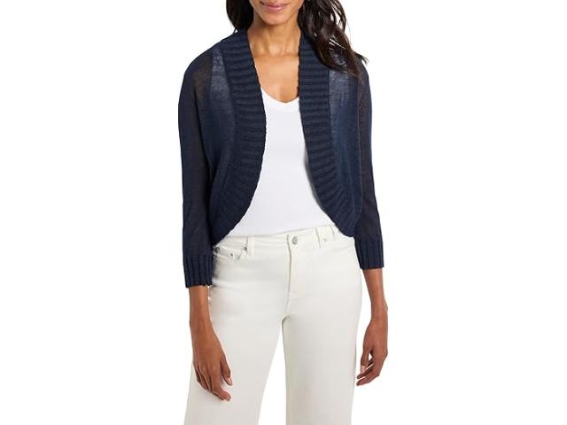 (取寄) ニックゾー レディース ボレロ カーディガン NIC+ZOE women Bolero Cardigan Dark Indigo