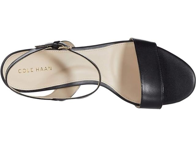 (取寄) コールハーン レディース ジョシー ブロック ヒール サンダル (65 mm) Cole Haan women Cole Haan Josie Block Heel Sandal (65 mm) Black Leather_1