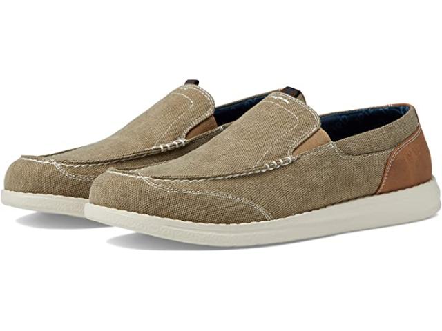 (取寄) ナン ブッシュ メンズ ブリュースキー キャンバス モカシン トゥ ヴェニーシャン スリップ-オン Nunn Bush men Nunn Bush Brewski Canvas Moccasin Toe Venetian Slip-On Stoneの通販は 14,452円
