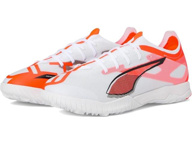 (取寄) プーマ メンズ ウルトラ 5 マッチ ターフ トレーナー サッカー クリーツ PUMA men Ultra 5 Match Turf Trainer Soccer Cleats Puma White-Puma Black-Glowing Red